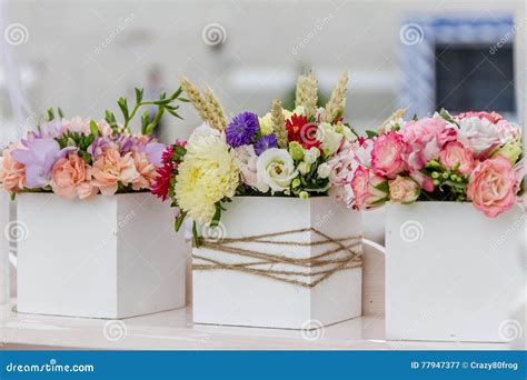 Flower Market, Bright Colorful Fresh Flowers Stock Image - Image of ...