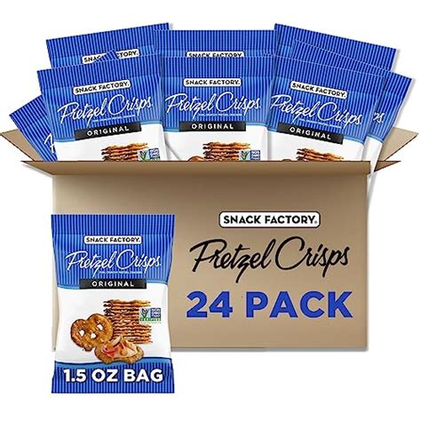 Snack Factory Pretzel Crisps Original Flavor, Snack Pack Individual ...