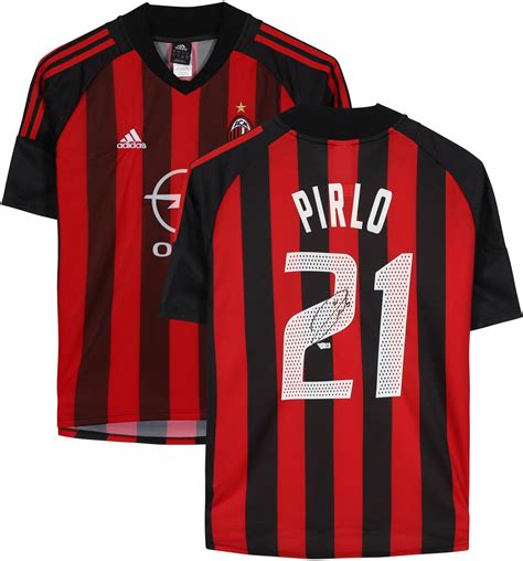 Andrea Pirlo AC Milan Autographed 2002-03 Home Jersey - Icons ...