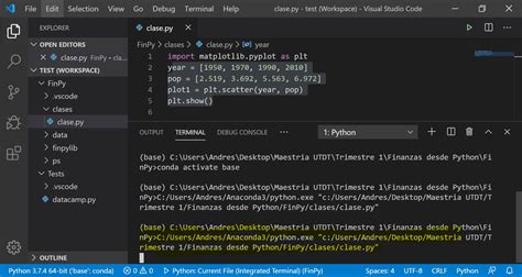 como el desayuno Turismo Costoso python terminal visual studio code ...