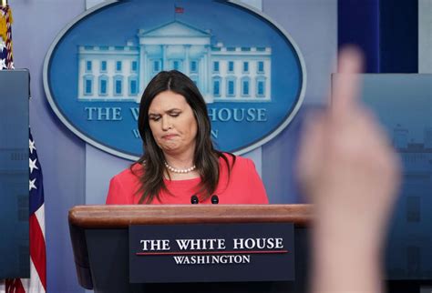 Sarah Sanders says reporters are ‘angry’ in the briefing room. Here are 34 possible explanations ...