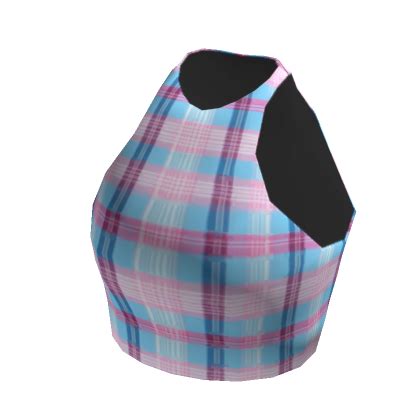 🖤 Chic Pastel Plaid Crop Top | Roblox Item - Rolimon's