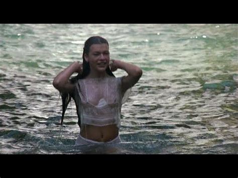 return to the blue lagoon bath scene in 2022 | Milla jovovich, High neck bikinis, Blue lagoon