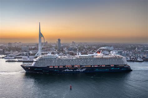 TUI cruise vessel becomes largest ship ever to sail into Portsmouth harbour - Portsmouth Port