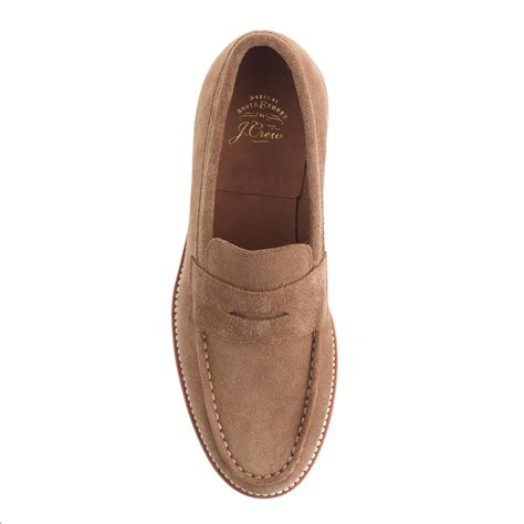 J.crew Kenton Suede Penny Loafers in Brown for Men (sahara) - Save 3% | Lyst