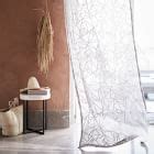 Sheer Abstract Glass Curtain | West Elm