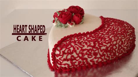 Heart Shape Cake | Red Rose Heart Cake | DIY Heart Cake |Cake Compilation - YouTube