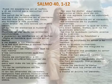 El Camino Victorioso: SALMO 40