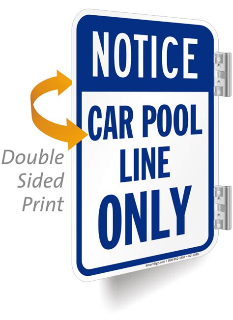 Carpool Parking Only Signs