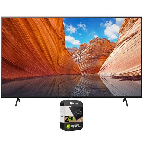 Sony KD43X80J 43 inch X80J 4K Ultra HD LED Smart TV 2021 Model Bundle with Premium 2 Year ...