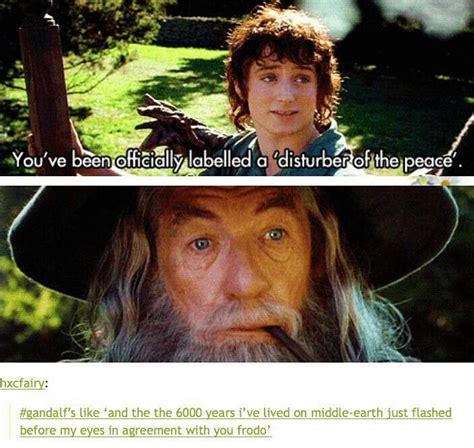 Gandalf’s like ‘and the 6000 years I’ve lived on Middle-Earth just flashed before my eyes in ...