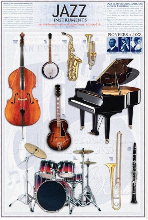 Jazz Instruments. Many of these were prominent in different periods of ...