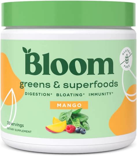 Bloom Nutrition Green Superfood | Super Greens Powder Juice & Smoothie ...