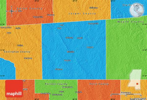 Political Map of Jones County