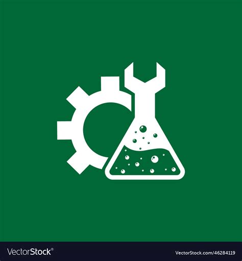 Chemical engineering logo Royalty Free Vector Image