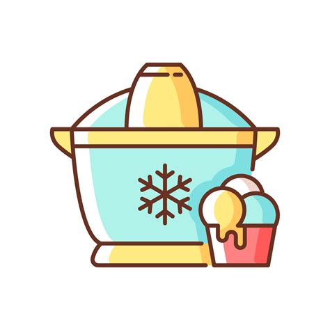 Ice cream maker RGB color icon 2151926 Vector Art at Vecteezy