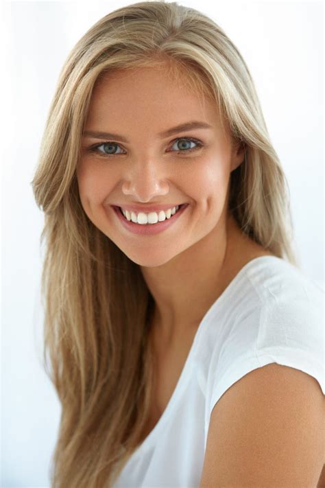 Beauty Woman Portrait. Girl With Beautiful Face Smiling | Love Your Smile