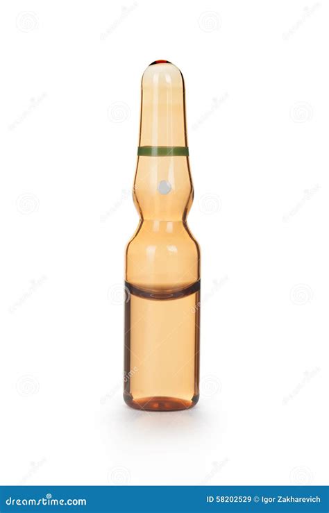 Single Ampoule with Medicine for Injection Stock Image - Image of blank, liquid: 58202529