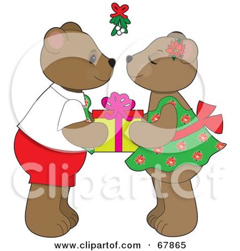 Royalty-Free (RF) Teddy Bear Couple Clipart, Illustrations, Vector Graphics #1