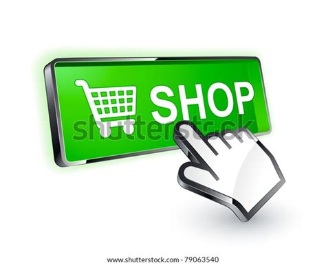 Shop Button Icon Stock Vector (Royalty Free) 79063540