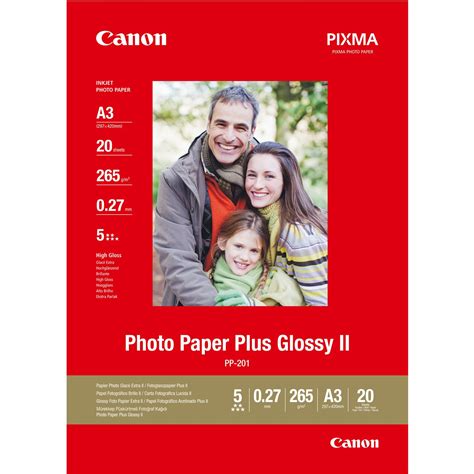 Canon Plus II Glossy A3 (11x17") Photo Paper - 20 Sheets