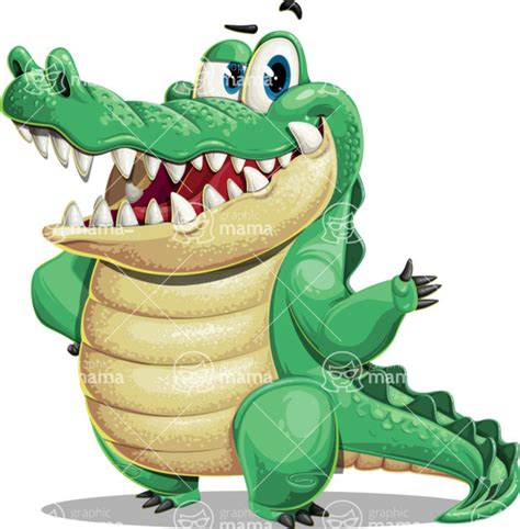 Gator Cartoon Vector Character / Show | GraphicMama