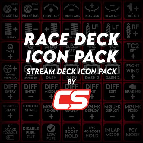 Race Deck Sim Racing Stream Deck Icon Pack - Etsy | Icon pack, Streaming, Racing