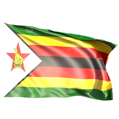 Zimbabwe Flag Waving, Zimbabwe Flag With Pole, Zimbabwe Flag, Zimbabwe ...