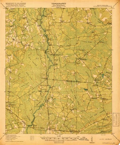 Cottageville, SC (1918, 62500-Scale) Map by United States Geological Survey | Avenza Maps