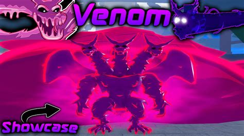 Venom Showcase Blox Fruits Todos los Ataques y Ventajas - YouTube