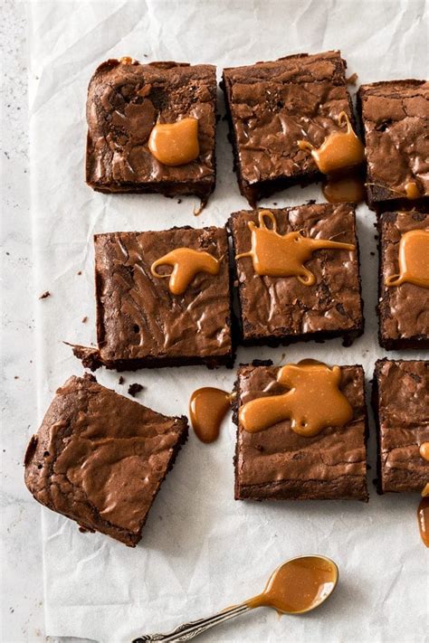 Chocolate Caramel Brownies - Easy, gooey and indulgent | Sugar Salt Magic