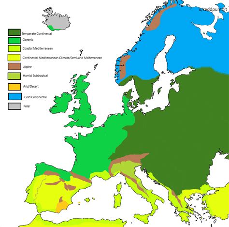 Simple Climate Map of Europe (OC) : r/MapPorn