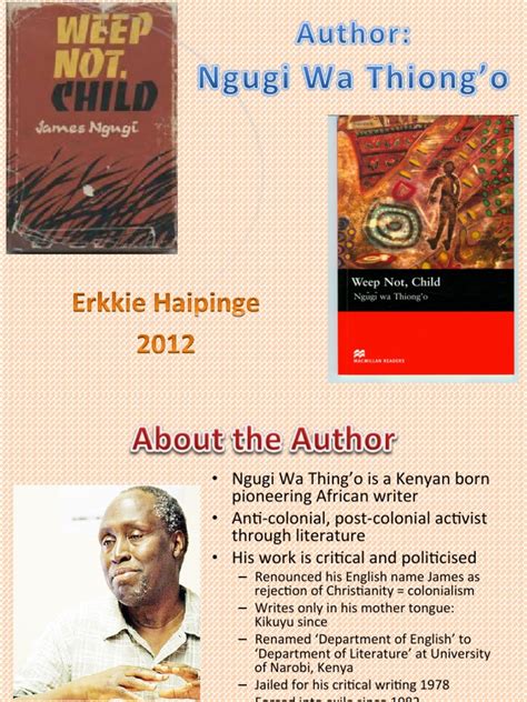 Weep Not, Child - Book Review | Kenya | Nairobi