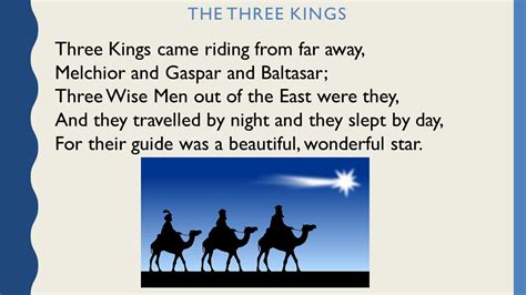 The Three Kings Christmas Poem: PPT, activities and worksheets ...