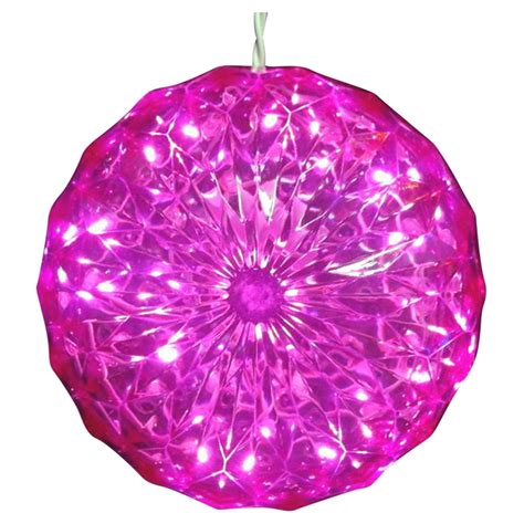 Northlight 6 in. Lighted LED Hanging Crystal Sphere Ball - Walmart.com - Walmart.com