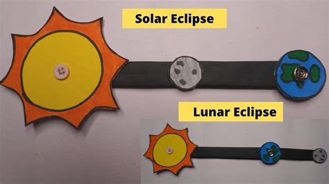 Solar And Lunar eclipse working model | eclipse model for school ...