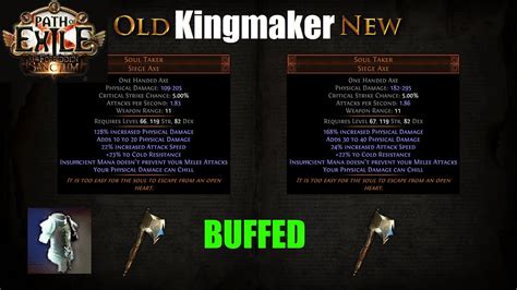 [PoE 3.20] Kingmaker = Mageblood Rarity in Forbidden Sanctum Reveal 3. ...