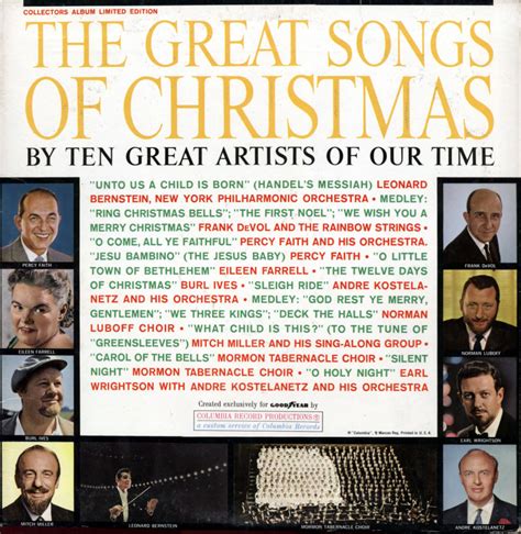 Great Songs Of Christmas Volume 1 – Goodstone Christmas