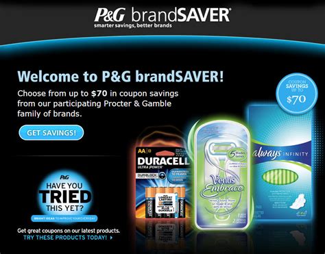 P&G brandSAVER: Choose up to $70 Worth of Coupons - Vancouver Deals Blog