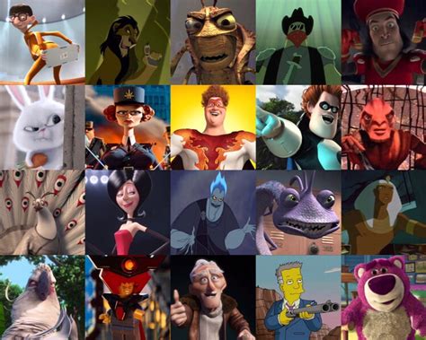 Animated Movie Villains by Voice Over Actors Quiz - By ghcgh