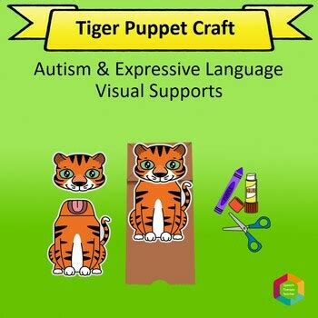 Tiger Animal Puppet Craft by Fun with Speech Therapy Teacher | TPT