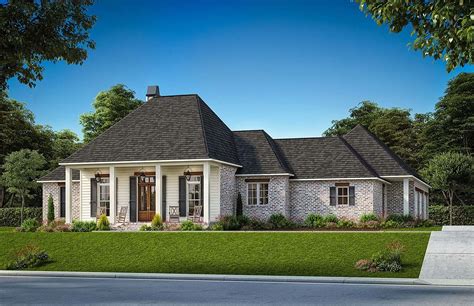 Louisiana Style Home Plan With Bonus Room in 2022 | Farmhouse style ...