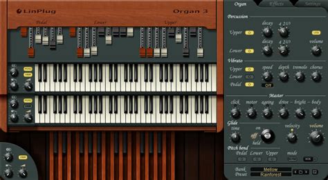 Organ 3 by LinPlug - Organ Plugin VST Audio Unit