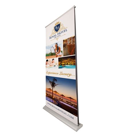 Double-Sided, Retractable Banner Stand – Deluxe – Bannersandbigprints.com