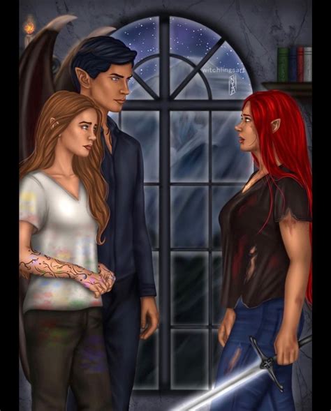 HOSAB Crossover Scene (By @witchlingsart) | Crescent city, Feyre and rhysand, Sarah j maas