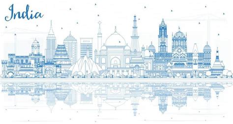 India City Skyline Vector Art, Icons, and Graphics for Free Download