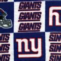 New York Giants Fleece Fabric 58" - Logo | JOANN