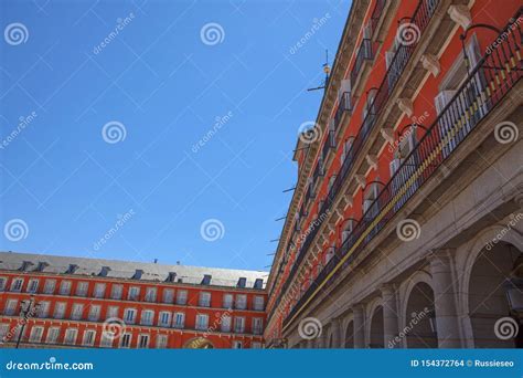 Plaza Mayor architecture stock photo. Image of architecture - 154372764