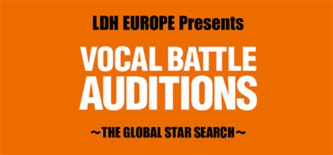 LDH EUROPE Presents VOCAL BATTLE AUDITIONS募集！