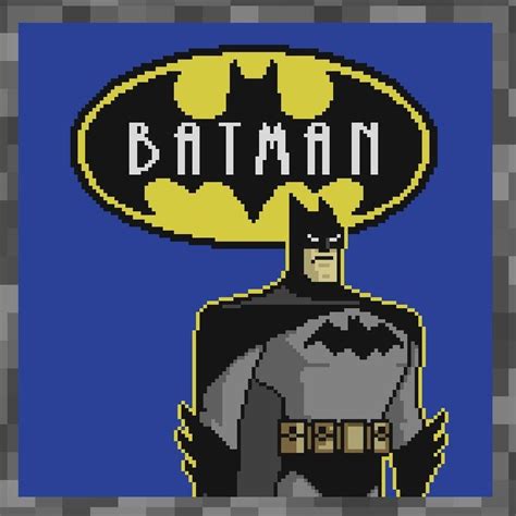 Minecraft Pixel Art - Batman (Animated) : r/minecraftpixelart